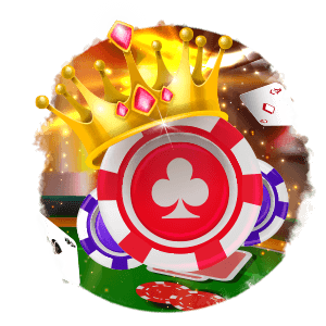 casino chip with a golden crown on top, best player at the red stag casino tournaments