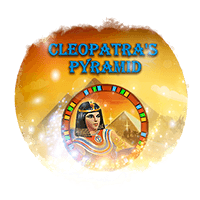 Cleopatra in front of a pyramid